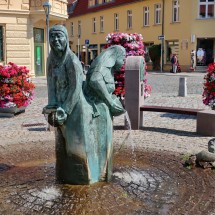 Fountain on the market place of Kyritz